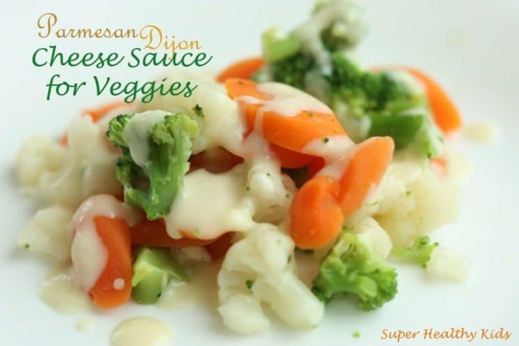 Creamy Parmesan Dijon Cheese Sauce Recipe for Veggies. A kid-friendly sauce for those roasted veggies! 